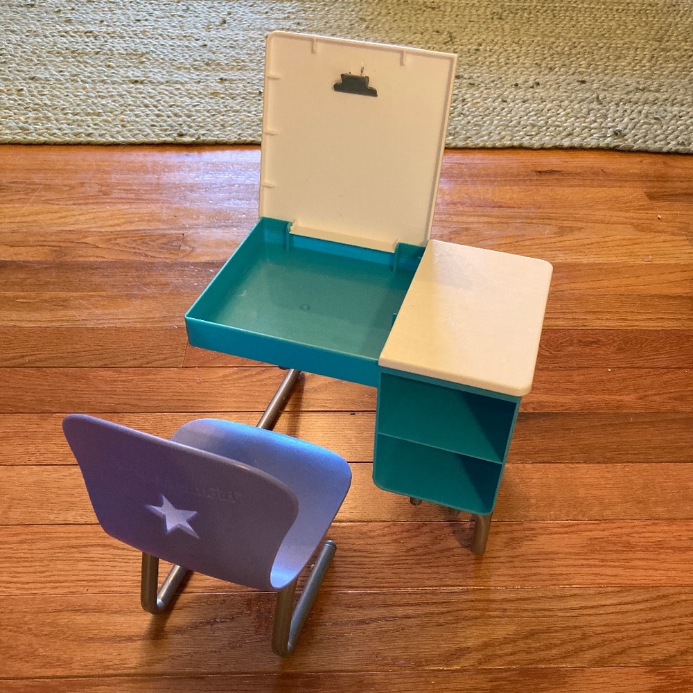American Girl 18” Doll School Desk with Chair